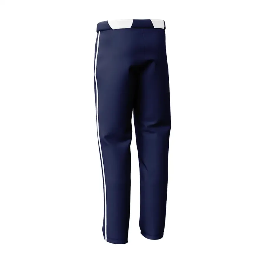 TONTON Premium-Baseballhosen in navyblau mit weißen Kontrastpaspeln – hochleistungsfähiger athletischer Schnitt