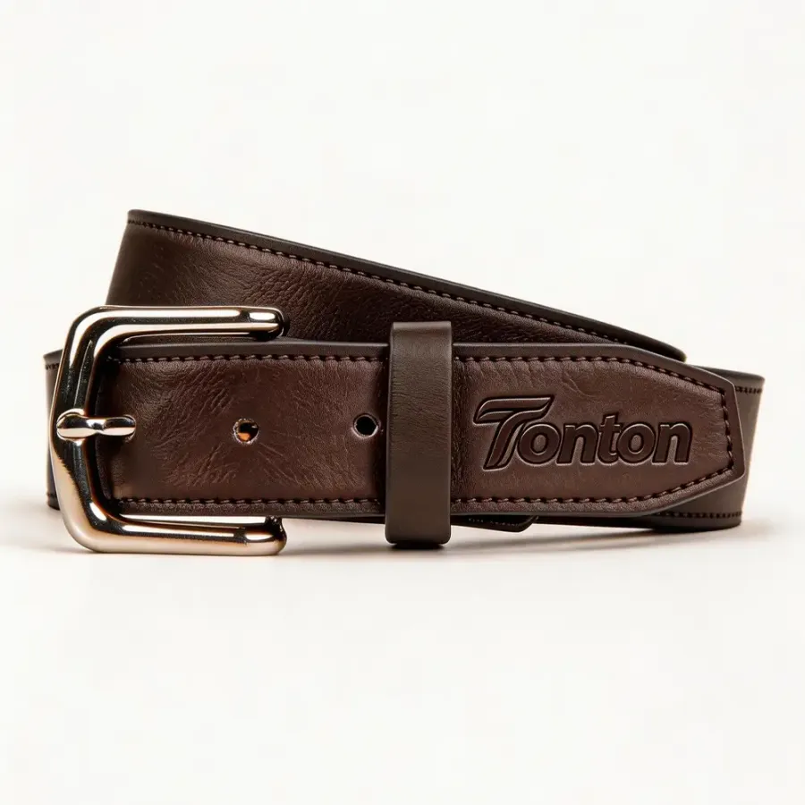 TONTON Premium Dark Espresso Baseball-Gürtel – Hochwertiger, individueller Gürtel für den professionellen Einsatz