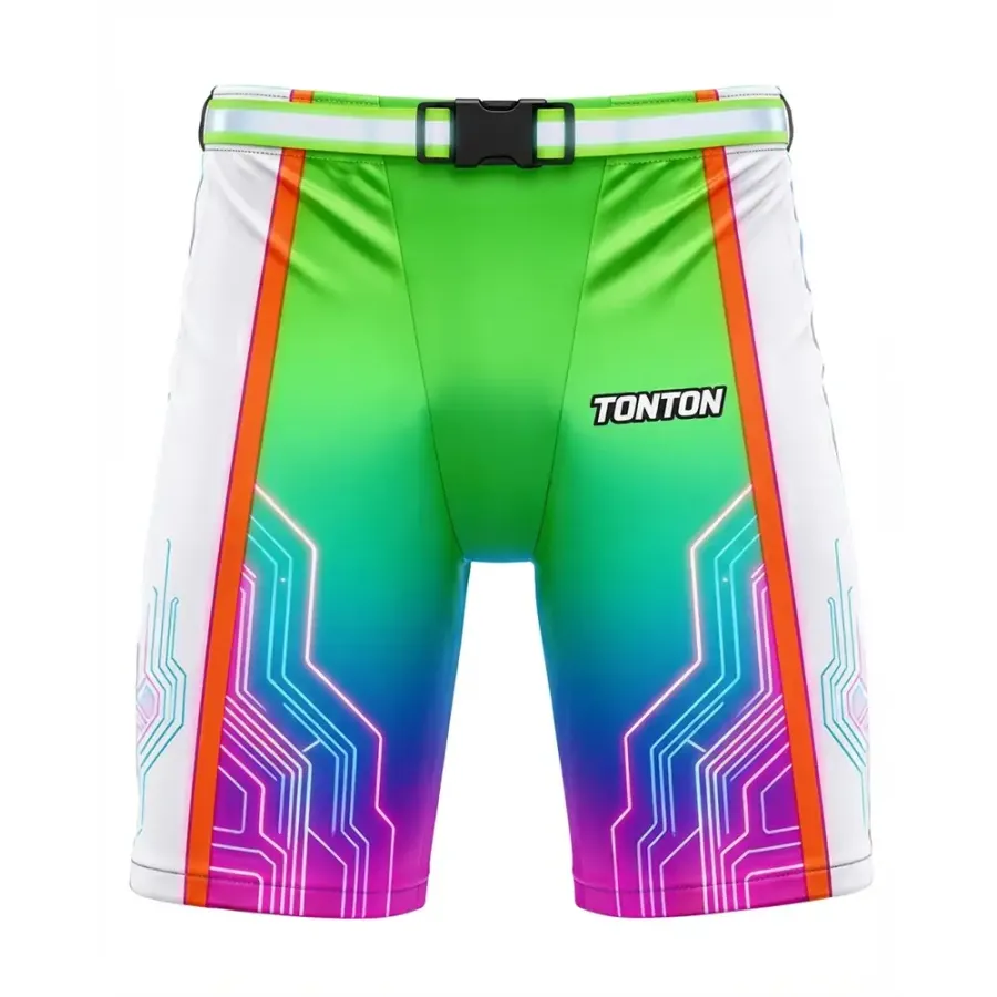 TONTON Circuit Streamline Neon-Gradient-Hockey-Shell – Moderne, technikinspirierte Sublimations-Shell