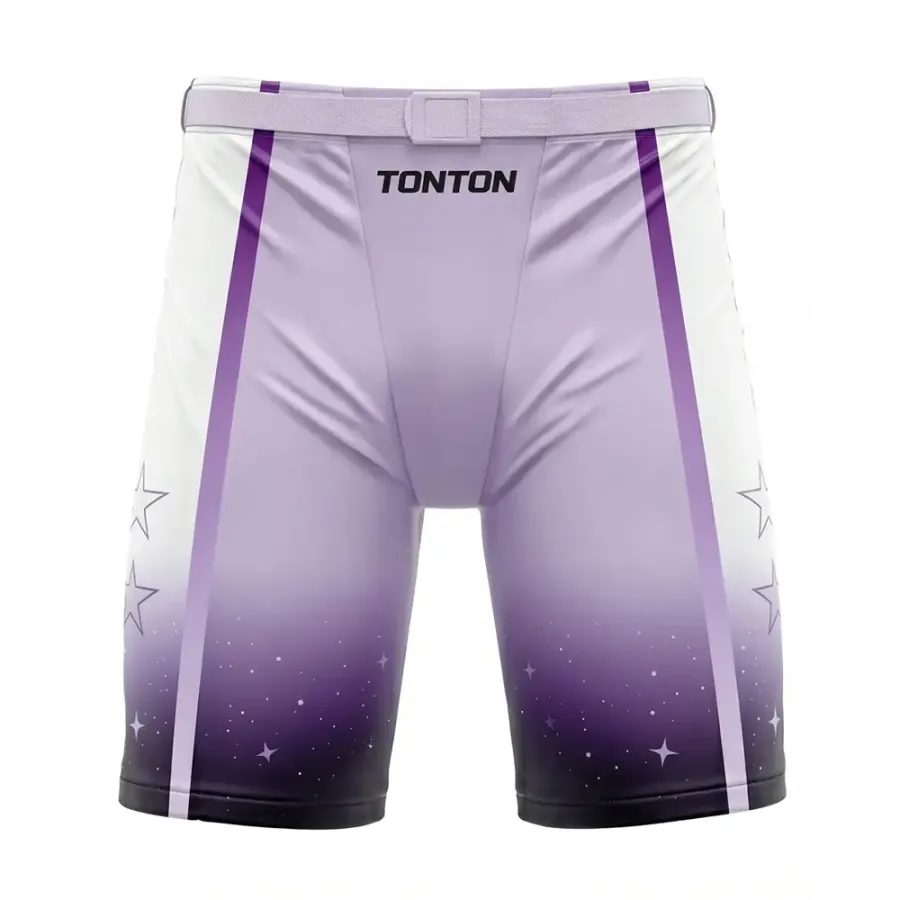 TONTON Deep-Space-Galaxie-Gradient-Hockeyhose – künstlerisch sublimiertes Leistungs-Trainingsshirt