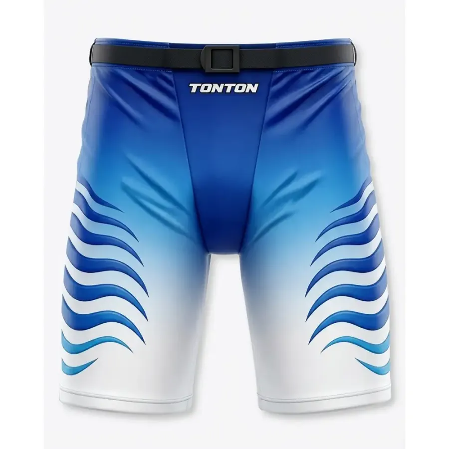 TONTON Ocean-Wave-Blau-Verlauf sublimierter Hockey-Shell – professionelle Sportanzughülle