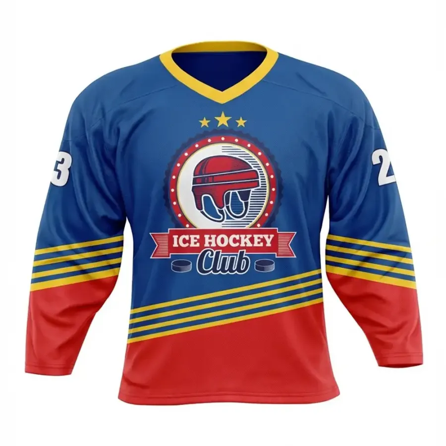 TONTON Classic-Blau-Rot-Club-Torwart-Shirt – individuell sublimiertes Leistungs-Apparel