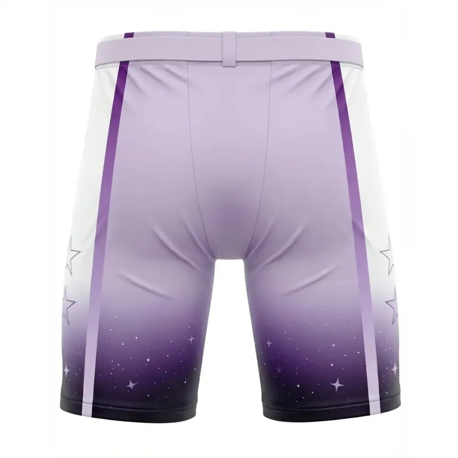 Tonton Deep Space Galaxy-gradient hockeybyxor – konstnärlig sublimerad prestandadräkt
