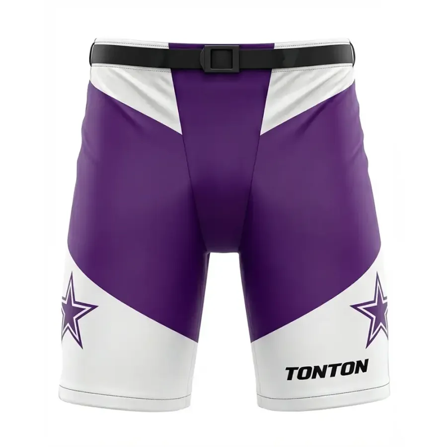 TONTON All-Star-Purple-Weiß-Stern-Muster-Hockey-Shell – Lebendiges sublimiertes Team-Outfit