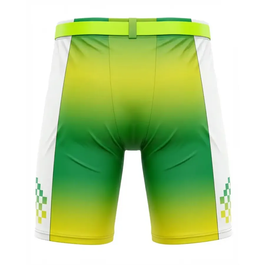 TONTON Lime Gradient Pixel Art-hockeybyxor i skalutförande – högpresterande sublimerad lagklädsel