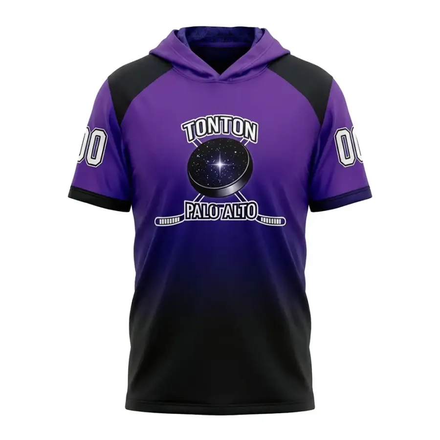 TONTON Galactic Purple Galaxy-Hockey-Hoodie – Lifestyle-Ausrüstung mit sublimiertem Himmelsmuster