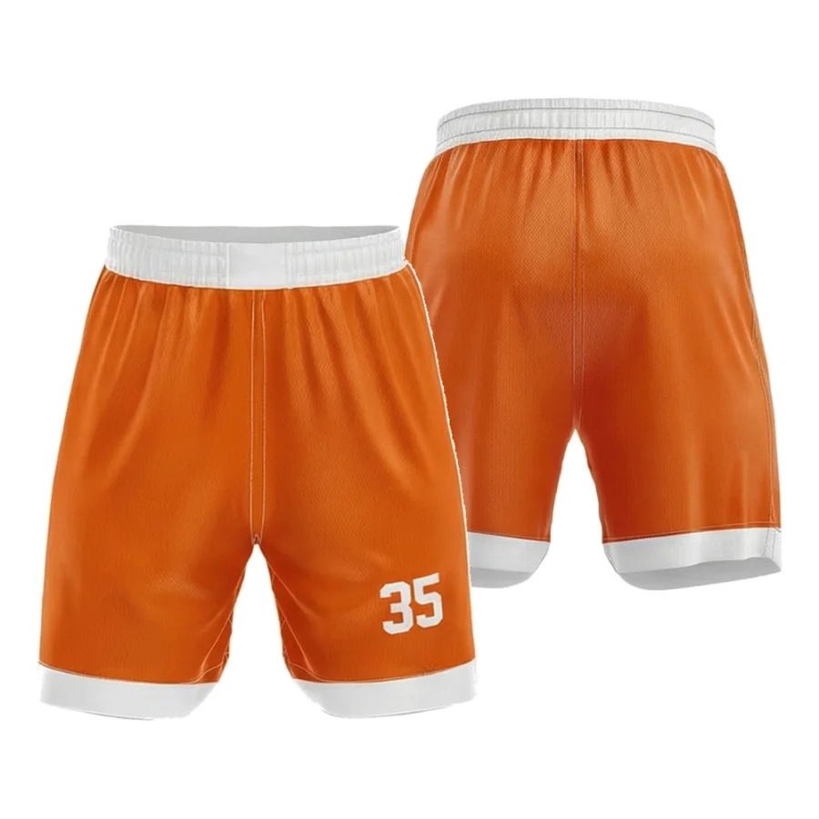 TONTON Vibrant Orange basketballshorts – professionel højtydende holdtøj