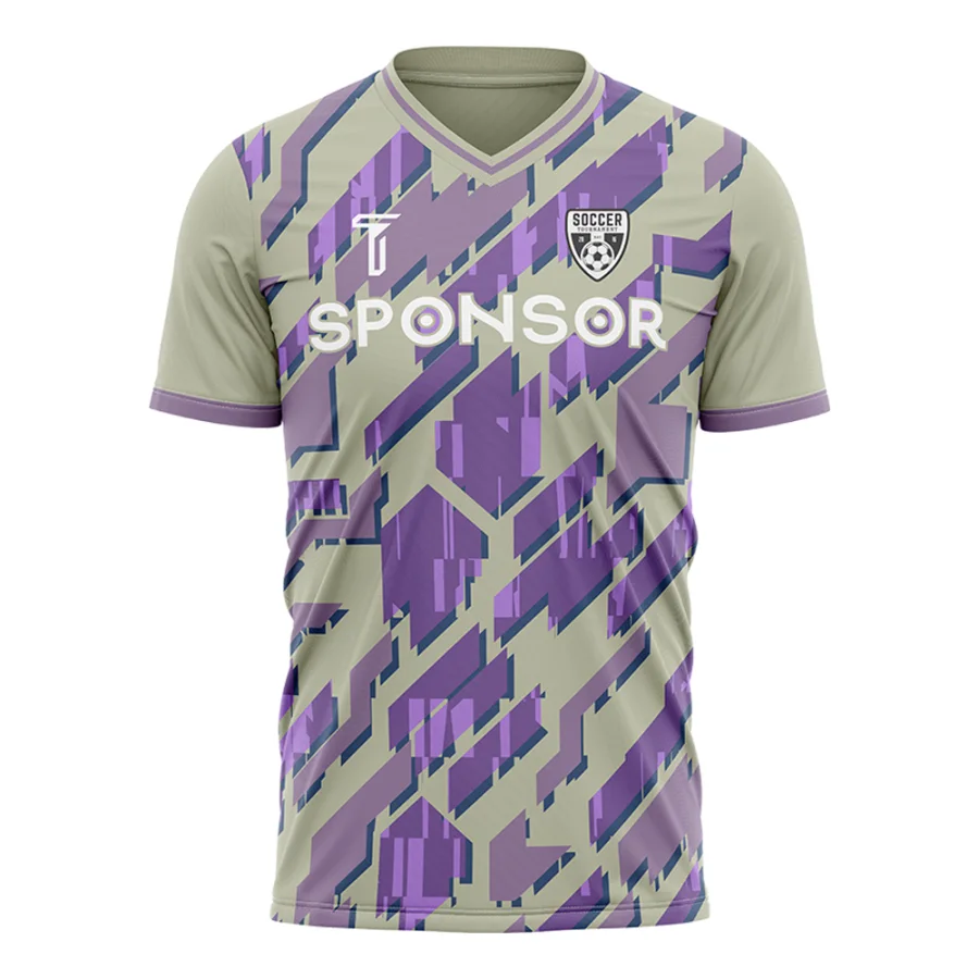TONTON-Purple-Trainings-Trikot mit abstraktem Muster – individuell gestaltbares Logo, locker geschnitten & atmungsaktiv