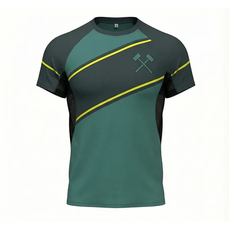 TONTON Forest Green Cross-Hammer-Boxtrikot – locker geschnitten für maximalen Tragekomfort beim Training