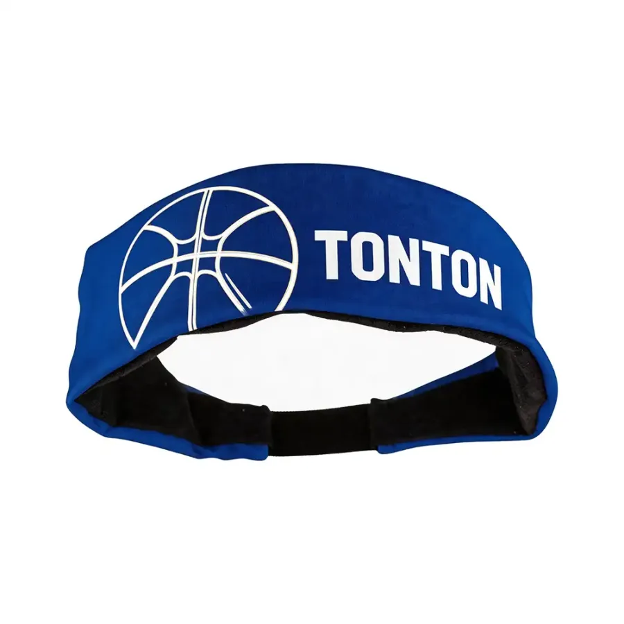 Diadema TONTON azul marino con logotipo del equipo – Diadema transpirable para baloncesto personalizable