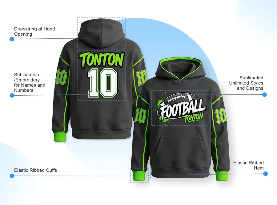 Bola Tampar Amerika Baju Hoodie & Pakaian Pemanasan